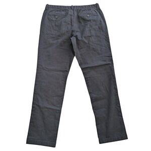 Original Penguin Black Chino Pants Cotton Stretch Straight Mens Sz 36x32 Preppy
